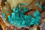 Mineralien in der prähistorischen Kupferschlacke in Johnsbach